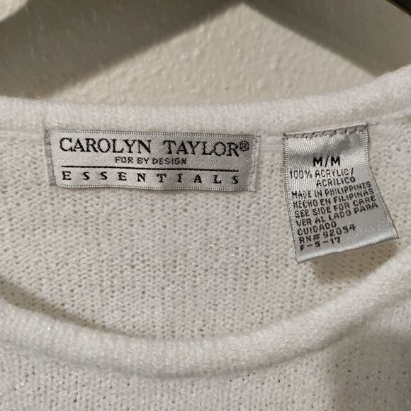 Carolyn Taylor White short sleeved sweater - Picture 3 of 3